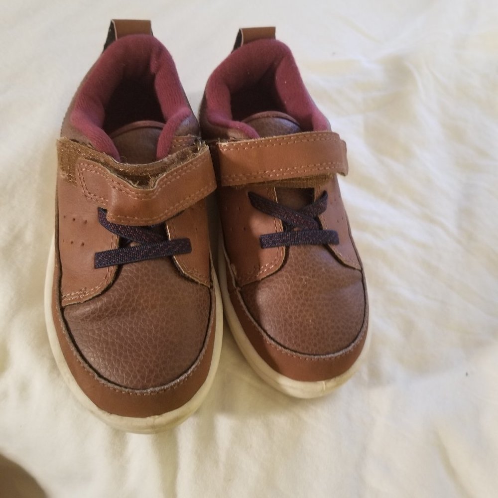 OshKosh B'Gosh Kid's Brown Leather  Loafers 10 EUC